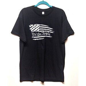 NWOT "We The People" T-Shirt Black Size L pro freedom anti tyranny constitution